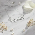 Conjunto Plata 925 Nombre Y Cadena Rolo
