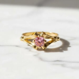 Anillos Mujer Oro 18k Con Cubic Rulito 1.3 Gramos
