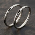 Alianzas De Plata 925 Pelo De Elefante Unisex