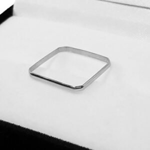 Anillo Mujer Plata 925 Cuadrado Xuxa