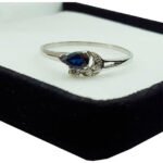 Anillo Solitario Oro Blanco 18 Kts Cubics Hermoso Unico