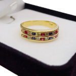 Anillo Medio Sin Fin Doble Oro 18 Kts Compromiso Unico