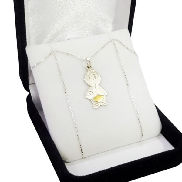 Conjunto Dije Plata 925 Y Oro Nena O Nene - Imagen 2