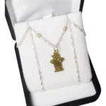 Conjunto Plata 925 Y Oro 18 K Para Mama Cadena Y Nene O Nena