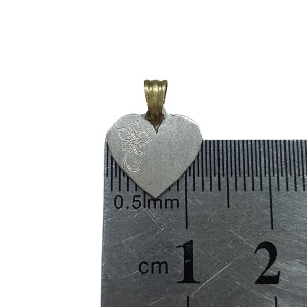 Medalla Cartier Mini Plata Y Oro Con Grabado Incluido - Imagen 6