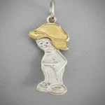 Dije Plata 925 Y Oro 18 K Nene Sara Key