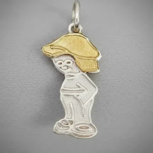 Dije Plata 925 Y Oro 18 K Nene Sara Key