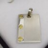 Medalla Cartier Plata 925 Y Oro 18k Rectangular Con Botones
