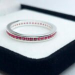 Anillo Plata 925 Sin Fin Con Piedras Colores