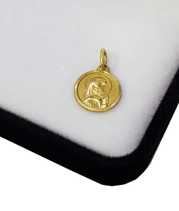 Medalla Dije Oro 18k Virgen Maria
