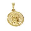 Medalla Oro 18k Cara Cristo 10mm - Imagen 2