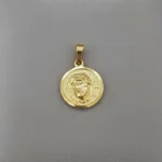 Medalla Oro 18k Cara Cristo 10mm