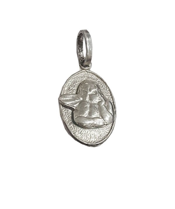 Conjunto Plata 925 Cadena Veneciana + Dije Angel San Rafael - Imagen 2