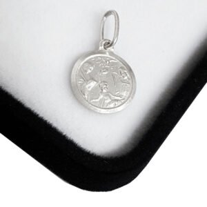 Dije Medalla Religiosa Plata 925 de Bautismo