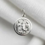 Dije Medalla Religiosa Plata 925 Bautismo