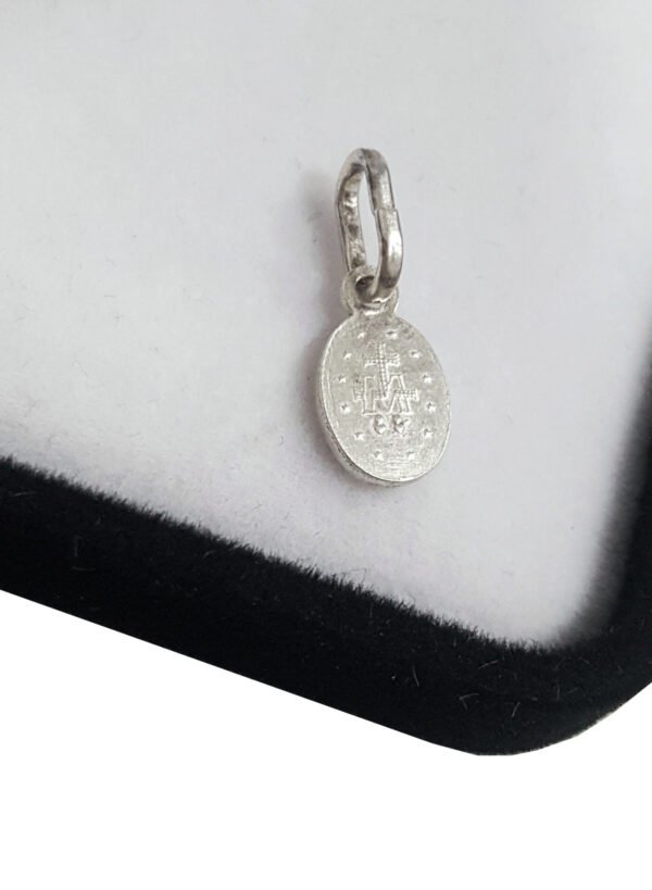 Dije Medalla Milagrosa Plata 925 - Imagen 2