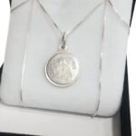Conjunto Plata 925 Cadena + Dije Comunion 15mm