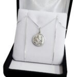 Conjunto Plata 925 Cadena Veneciana + Medalla De Comunion