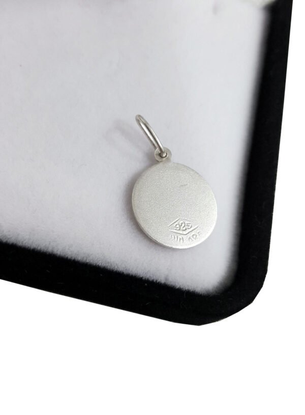 Dije Medalla Religiosa Plata 925 Para Comunion 12mm - Imagen 3