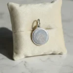 Dije Medalla Religiosa Plata 925 Comunion Regalo 15mm