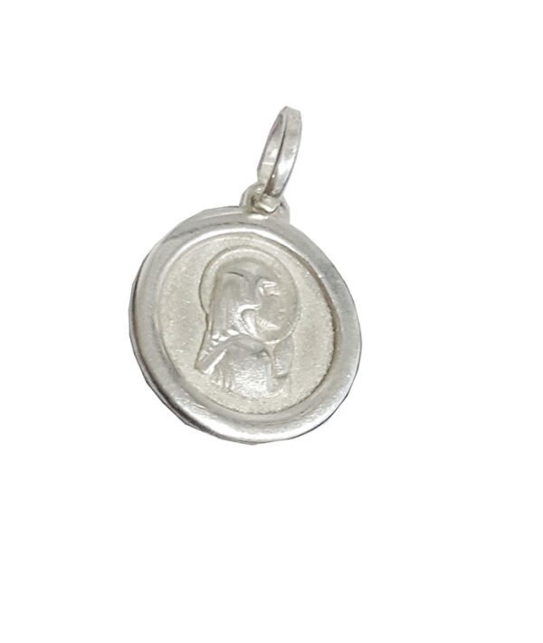 Conjunto Plata 925 Cadena + Dije Virgen - Imagen 2