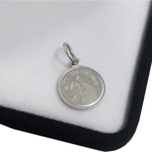 Dije Medalla Religiosa Plata 925 Comunion 13mm