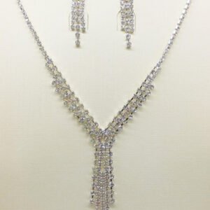 Conjunto Gargantilla Y Aros Con Piedras Bijou