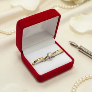 Alianzas Plata 925 Y Oro 18k 3mm Con Cintillo