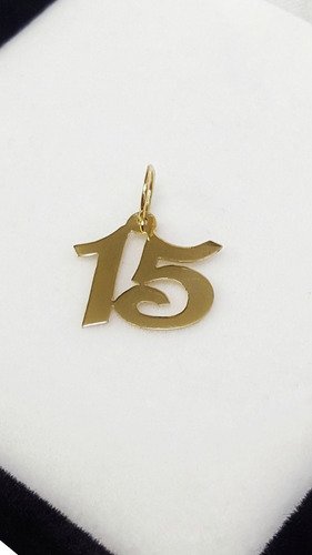 Dije Oro 18 Kts 15 Años 0.4 Grs