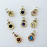 Dije Bulgari Redondo Plata Y Oro 18 Kilates de 10 mm