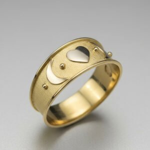 Anillo Mayor Menor Oro 18 K Mujer Estrella O Corazón 1,6 Grs