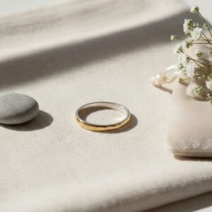 Alianza Plata Y Oro Caña 2mm Casamiento Grabado ( La Unidad)