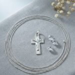 Dije Cruz Con Cristo Facetada Plata 925 Fina Chica