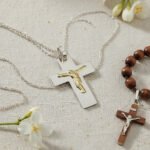 Dije Cruz Plata 925 Y Oro Clasica Chata Pulida Mediana