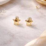 Par De Aros Plata Y Oro 18k Estrella