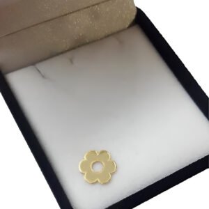 Dije Oro 18k Flor Lisa Pasante