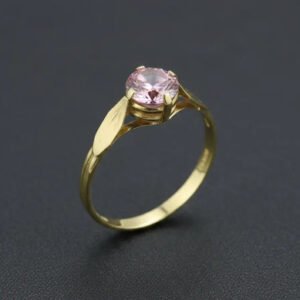 Anillo Cintillo Solitario 18k - Compromiso