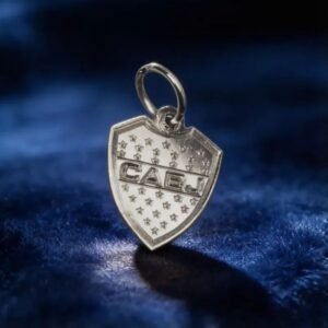 Dije Escudo Futbol Plata 925 Mediano