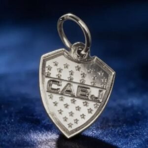 Dije Escudo Futbol Plata 925 Grande Con tu Club