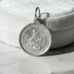 Medalla Religiosa Plata 925 San Jorge 17 mm