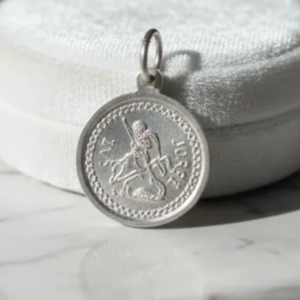 Medalla Religiosa Plata 925 San Jorge 17 mm