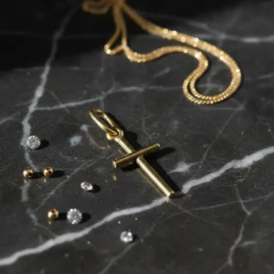Cruz Palito Oro 18k 0.8 Grs