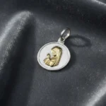 Medalla Religiosa Virgen Niña 16 Mm Relieve