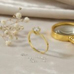 Anillo Oro 18 K Solitario Con Piedra Con Grifas