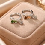 Aros Argollas Con Mariposa De Plata 925