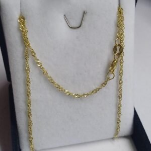 Cadena Singapur 2.5 Grs 50 Cm Oro 18 K Maciza Unica