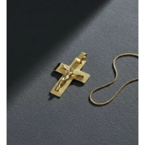Dije Cruz Con Cristo Oro 18 Kts