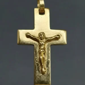 Dije Cruz Chata Con Cristo Oro 18k 1.5 Grs Unica