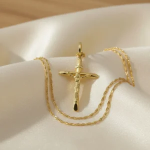 Cruz  Con Cristo Oro 18k