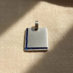 Dije Cartier En Plata Arenada Con Grabado Incluido